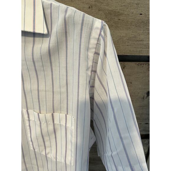 Vintage Ketch Men's Button Up Short Sleeve Medium Large (16) Single Stitch - Picture 4 of 10